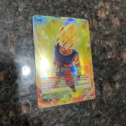 Ferocious Strike SS Son Goku BT10-060 Leader Foil Dragon Ball Super Card Game NM - Image 3