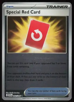 Special Red Card 082/086 Uncommon Chaos Rising Pokemon Reverse Holo Near Mint - Image 1