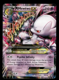 M Mewtwo EX - 64/162 - Ultra Rare - BREAKthrough - Pokemon Card - MP - Image 1