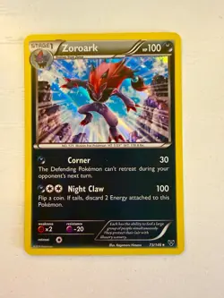 Pokemon TCG 4-Card Holo Lot Zoroark Skorupi Leafeon Porygon-Z - Image 3
