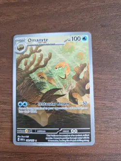 Pokemon TCG Card Omanyte 180/165 S&V 151 Illustration Rare *English* - NM - Image 1