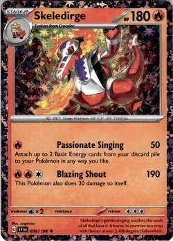 Skeledirge - (Sparkle Holo) Holo Rare Miscellaneous Cards & Products 038/198 NM - Image 1