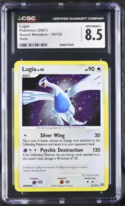 CGC 8.5 Lugia 2007 Secret Wonders 14/132 Holo Pokemon Card - Image 1