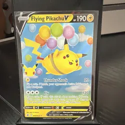 Pokemon TCG Flying Pikachu v Celebrations Holo Ultra Rare Lightning Card 006/025 - Image 1