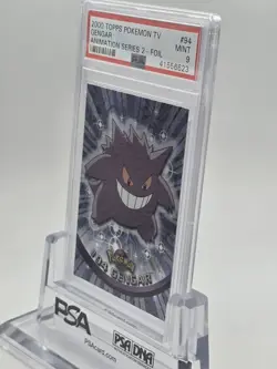 2000 Topps BLUE LOGO Pokemon TV Gengar Animation Series 2 #94 Foil PSA 9 MINT - Image 4