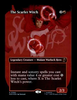 The Scarlet Witch (Borderless) 368 Marvel Super Heroes MtG Foil NM - Image 1