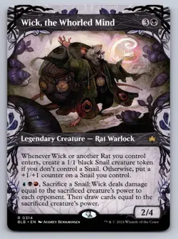 Wick, the Whorled Mind (Showcase) 314 Rare Bloomburrow MTG NM - Image 1