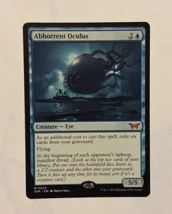 Abhorrent Oculus Duskmourn: House of Horror Regular MTG NM - Image 1