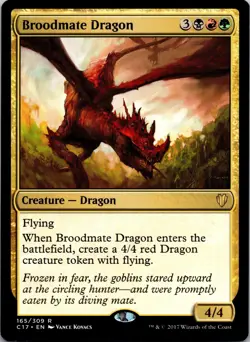 Broodmate Dragon 165 Rare Commander 2017 MTG Near Mint - Image 1
