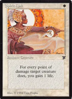 Spirit Link U Legends Magic the Gathering Vintage MTG - Image 1