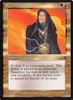 Sunastian Falconer U Legends Magic the Gathering Vintage MTG - Image 1
