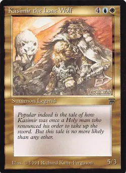 Kasimir the Lone Wolf U Legends Magic the Gathering Vintage MTG - Image 1
