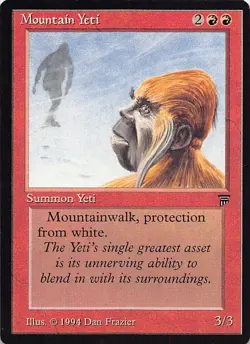 Mountain Yeti U Legends Magic the Gathering Vintage MTG - Image 1