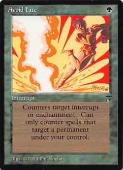 Avoid Fate C Legends Magic the Gathering Vintage MTG - Image 1