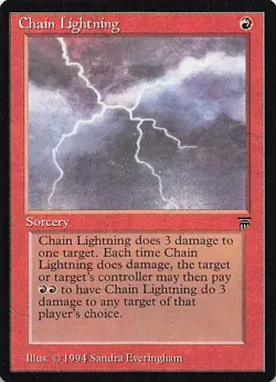 Chain Lightning C Legends Magic the Gathering Vintage MTG - Image 1