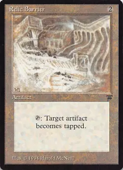Relic Barrier U Legends Magic the Gathering Vintage MTG - Image 1