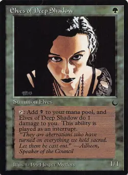 Elves of Deep Shadow U The Dark NM - Image 1
