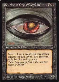 Evil Eye of Orms-By-Gore U Legends Magic the Gathering Vintage MTG - Image 1