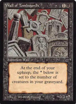 Wall of Tombstones U Legends Magic the Gathering Vintage MTG - Image 1