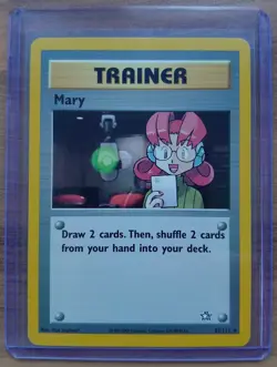 Mary 87/111, Rare, Neo Genesis, Unlimited, Pokemon Card - Image 1