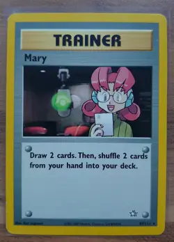 Mary 87/111, Rare, Neo Genesis, Unlimited, Pokemon Card - Image 3