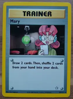 Mary 87/111, Rare, Neo Genesis, Unlimited, Pokemon Card - Image 5