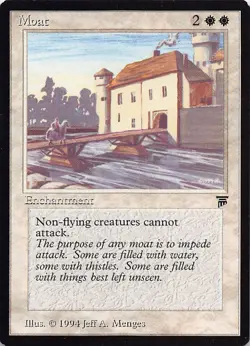 Moat R Legends Magic the Gathering Vintage MTG - Image 1