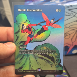 MTG Marvel Super Heroe - Heroic Intervention Instant Rare Alt Art Foil EN - 0079 - Image 1