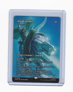 Magic The Gathering Marvel Super Heroes Doom Variant Boarderless Regular #99 - Image 1