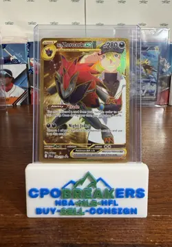 Pokemon TCG Journey Together Gold N's Zoroark EX Holo Ultra Rare 189/159 Pokemon - Image 1