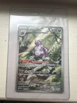 Pokemon TCG Nidoking Scarlet & Violet 151 Illustration Rare Card 174/165 - Image 2