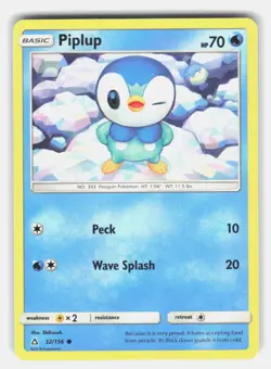 Piplup (32) 32/156 Pokemon SM - Ultra Prism *NM* - Image 1