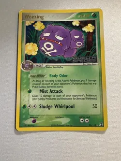 Weezing 33/113 Rare Delta Species Pokemon Reverse Holo Near Mint - Image 1