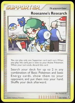 Roseanne's Research 125/132 Uncommon Secret Wonders Pokemon Lightly Played - Image 1