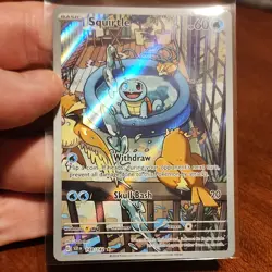 The Pokemon Company Squirtle SV 151 148/142 2024 Illustration Rare Full Art Holo - Image 3