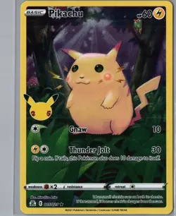 Pikachu 005/025 Holo Rare Celebrations Pokemon Near Mint - Image 1