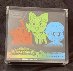 Pokemon TCG Pokemon Center ETB - Paldea Evolved English 2023 + Sealed in Case - Image 1