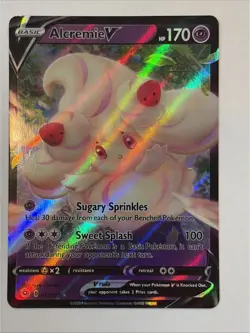 Pokemon - Alcremie V - 22/73 - Champion's Path- Ultra Rare- Full Art - Image 1
