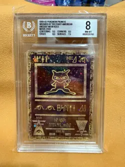 1999-02 Pokemon Promos 2000 Movie WotC American Ancient Mew BGS 8 - Image 1