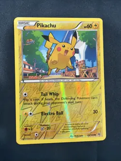 Pokemon XY - Roaring Skies Reverse Holo Pikachu #20/108 Lightly played - Image 1