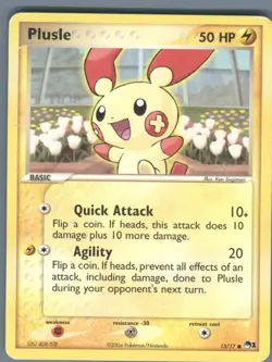 Plusle 13/17 Common POP Series 1 Pokemon Moderately Played - Image 1