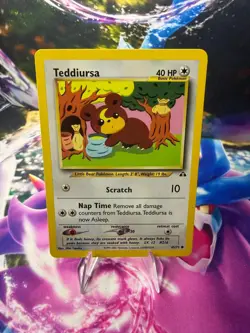 TEDDIURSA 65/75 NEO DISCOVERY Unlimited Common Pokemon - Image 1