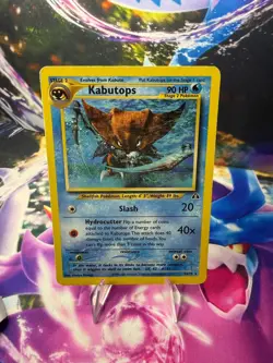 KABUTOPS 25/75 NEO DISCOVERY Unlimited Rare Pokemon - Image 1