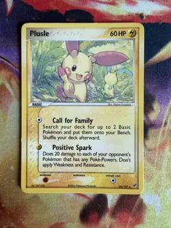 Plusle 44/107 Non Holo Uncommon EX Deoxys Pokemon TCG LP - Image 1