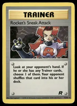 Rocket's Sneak Attack 72/82 Rare Team Rocket Pokemon MP - Image 1