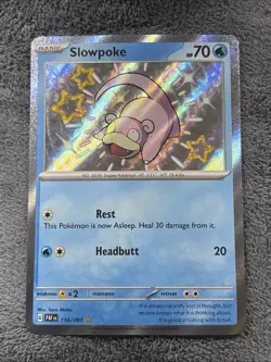Pokemon TCG: Paldean Fates (116/091) Slowpoke Baby Shiny Holo (NM) - Image 1