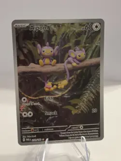 Aipom ILLUSTRATION RARE FULL ART HOLO 211/182 Pokemon TCG Card PAR Near Mint NM - Image 1