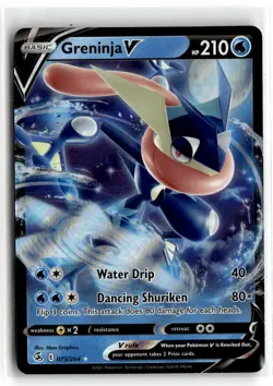 2021 Pokemon Fusion Strike Greninja V #073/264 - Image 1