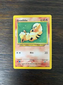 Pokemon Growlithe 68/105 N4 Neo Destiny Unlimited LP - Image 1