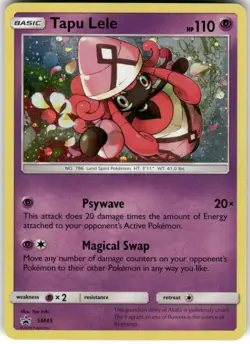 Tapu Lele - SM45 Holo Promo Sun & Moon Promo Pokemon Lightly Played - Image 1